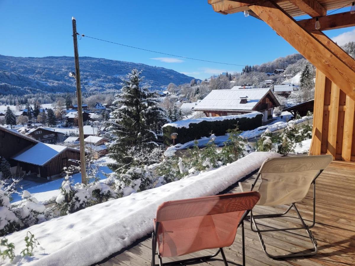 Le Criou - 3 Bedroom Apartment 5 Minutes Walk To The Village Centre Samoëns Kültér fotó